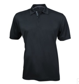 Mens Polo - Black:Black