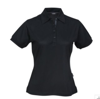 Women's Polo - Black:Black